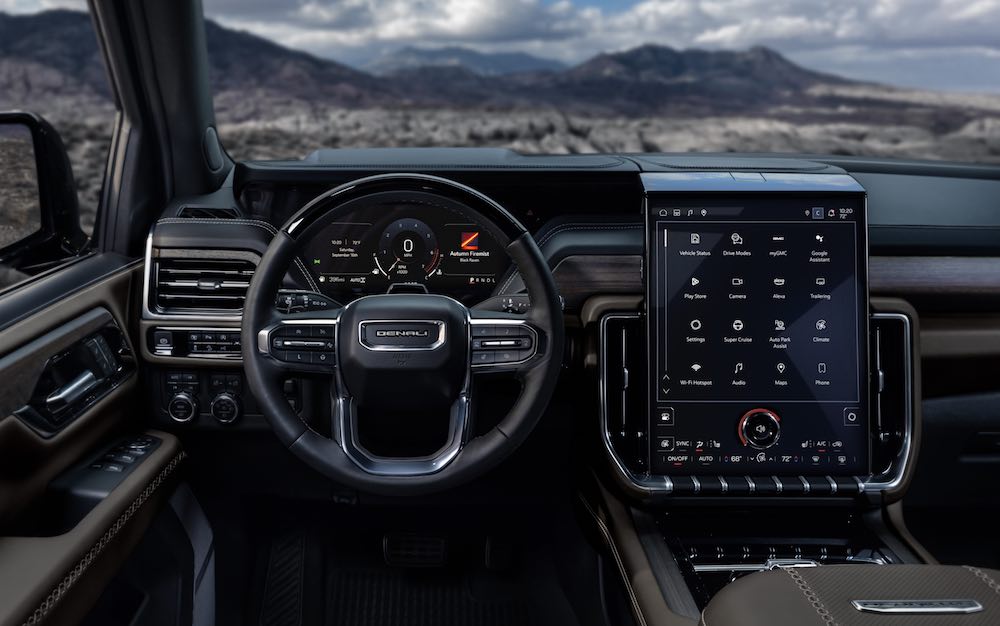 Cabina interior del GMC Yukon Denali 2026