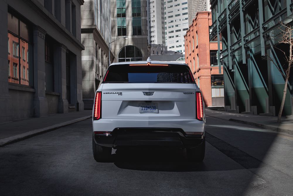 Cadillac Escalade IQ en vista trasera